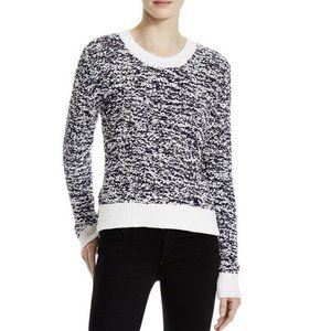 Rag & Bone Navy White Chunky Knit Pullover Crew Sweater Sz Small / P NWT $275